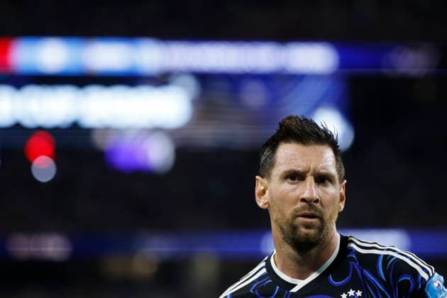 Lionel Messi of Argentina reacts during the FIFA World Cup, WM, Weltmeisterschaft, Fussball 2026 Group J match between Jordan and Argentina at AT&T Stadium in Dallas, USA, 27 June 2026. FIFA World Cup 2026: Jordan - Argentina !ACHTUNG: NUR REDAKTIONELLE NUTZUNG!  Copyright: xMariscalx GR7423 20260628-55020733747_1