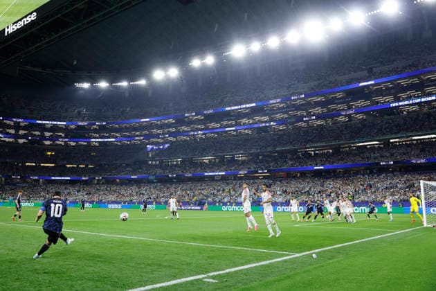 Lionel Messi of Argentina in action during the FIFA World Cup, WM, Weltmeisterschaft, Fussball 2026 Group J match between Jordan and Argentina at AT&T Stadium in Dallas, USA, 27 June 2026. FIFA World Cup 2026: Jordan - Argentina !ACHTUNG: NUR REDAKTIONELLE NUTZUNG!  Copyright: xMariscalx GR7431 20260628-55020733762_1