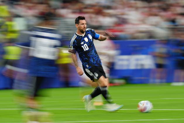 Jordan v Argentina - FIFA World Cup, WM, Weltmeisterschaft, Fussball 2026 - Group J ARLINGTON, USA - JUNE 27: Lionel Messi (10) of Argentina in action during the FIFA World Cup 2026 Group J match between Jordan and Argentina at Dallas Stadium in Dallas, United States on June 27, 2026. Hakan Akgun Anadolu Texas United States. Editorial use only. Please get in touch for any other usage.  Copyright: x2026xAnadoluxHakanxAkgunx