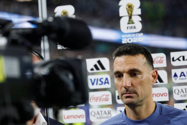 Lionel Scaloni head coach of Argentina reacts after the FIFA World Cup, WM, Weltmeisterschaft, Fussball 2026 Group J match between Jordan and Argentina at AT&T Stadium in Dallas, USA, 27 June 2026. FIFA World Cup 2026: Jordan - Argentina !ACHTUNG: NUR REDAKTIONELLE NUTZUNG!  Copyright: xMariscalx GR7435 20260628-55020733837_1
