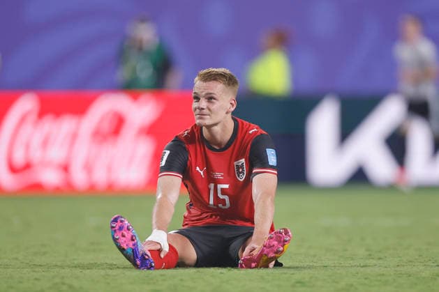 Austria s Philipp Lienhart reacts in a Group J match of the 2026 FIFA World Cup, WM, Weltmeisterschaft, Fussball between Algeria and Austria at Kansas City Stadium (United States, 27 June 2026. FIFA World Cup 2026 - Group J - Algeria vs Austria !ACHTUNG: NUR REDAKTIONELLE NUTZUNG!  Copyright: xJuanxIgnacioxRoncoronix GR7451 20260628-55020733959_1