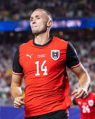 SOCCER - FIFA World Cup, WM, Weltmeisterschaft, Fussball 2026 KANSAS CITY,MISSOURI,USA,28.JUN.26 - SOCCER - FIFA World Cup 2026, group stage, Algeria vs Austria. Image shows the rejoicing of Sasa Kalajdzic (AUT).  GEPAxpictures xArminxRauthner