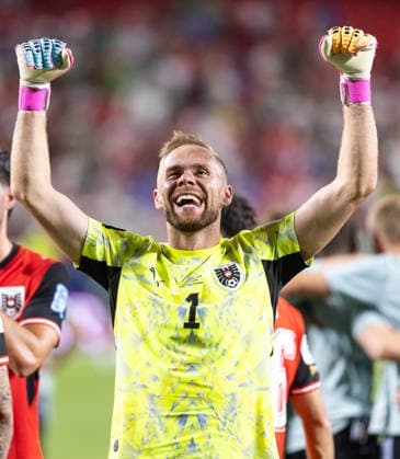SOCCER - FIFA World Cup, WM, Weltmeisterschaft, Fussball 2026 KANSAS CITY,MISSOURI,USA,28.JUN.26 - SOCCER - FIFA World Cup 2026, group stage, Algeria vs Austria. Image shows the rejoicing Alexander Schlager (AUT).  GEPAxpictures xArminxRauthner
