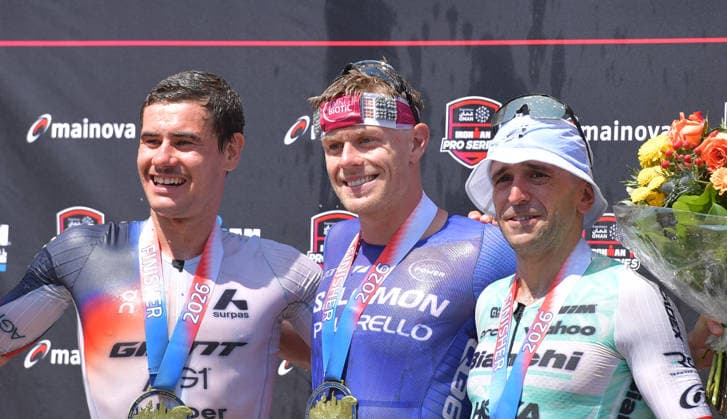 28.06.2026, xblx, Leichtathletik Ironman, Mainova IRONMAN European Championship, EM, Europameisterschaft Frankfurt 2026 v.l. Siegerehrung, Gustav Iden (NOR), Casper Stornes (NOR), Antonio Benito Lopes (ESP) (DFL DFB REGULATIONS PROHIBIT ANY USE OF PHOTOGRAPHS as IMAGE SEQUENCES and or QUASI-VIDEO) Frankfurt *** June 28, 2026, xblx, Track and Field Ironman, Mainova IRONMAN European Championship Frankfurt 2026 v l Awards Ceremony, Gustav Iden NOR, Casper Stornes NOR, Antonio Benito Lopes ESP DFL DFB REGULATIONS PROHIBIT ANY USE OF PHOTOGRAPHS AS IMAGE SEQUENCES AND OR QUASI-VIDEO Frankfurt