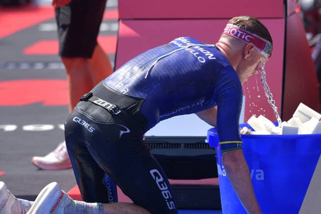 28.06.2026, xblx, Leichtathletik Ironman, Mainova IRONMAN European Championship, EM, Europameisterschaft Frankfurt 2026 v.l. Ziel, Casper Stornes (NOR) (DFL DFB REGULATIONS PROHIBIT ANY USE OF PHOTOGRAPHS as IMAGE SEQUENCES and or QUASI-VIDEO) Frankfurt *** June 28, 2026, xblx, Track and Field Ironman, Mainova IRONMAN European Championship Frankfurt 2026 v l Finish Line, Casper Stornes NOR DFL DFB REGULATIONS PROHIBIT ANY USE OF PHOTOGRAPHS as IMAGE SEQUENCES and or QUASI-VIDEO Frankfurt