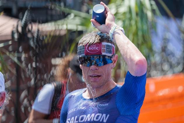 MAINOVA IRONMAN Frankfurt European Championship, EM, Europameisterschaft Triathlon mit den Disziplinen Schwimmen, Radfahren und Marathonlauf in Frankfurt am Main. Norweger Casper Stornes gewinnt in Frankfurt den EM-Titel. Frankfurt am Main Am Römer Hessen Deutschland *** MAINOVA IRONMAN Frankfurt European Championship Triathlon, featuring swimming, cycling, and a marathon, in Frankfurt am Main. Norway s Casper Stornes wins the European Championship title in Frankfurt. Frankfurt am Main, at the Römer, Hesse, Germany