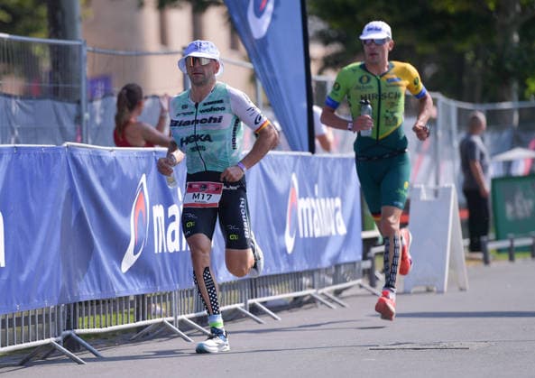 28.06.2026, xblx, Leichtathletik Ironman, Mainova IRONMAN European Championship, EM, Europameisterschaft Frankfurt 2026 v.l. Laufstrecke, Laufen, Lauf, Marathon, Antonio Benito Lopes (ESP), Wilhelm Hirsch (DEU) (DFL DFB REGULATIONS PROHIBIT ANY USE OF PHOTOGRAPHS as IMAGE SEQUENCES and or QUASI-VIDEO) Frankfurt *** June 28, 2026, xblx, Track and Field Ironman, Mainova IRONMAN European Championship Frankfurt 2026 v l Running Course, Running, Run, Marathon, Antonio Benito Lopes ESP, Wilhelm Hirsch DEU DFL DFB REGULATIONS PROHIBIT ANY USE OF PHOTOGRAPHS as IMAGE SEQUENCES and or QUASI-VIDEO Frankfurt