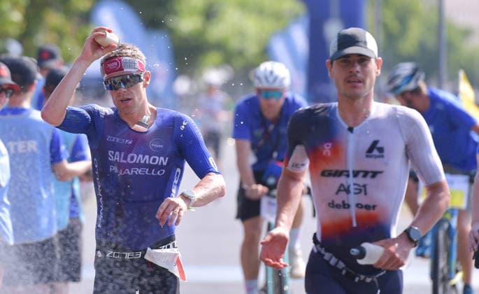 28.06.2026, xblx, Leichtathletik Ironman, Mainova IRONMAN European Championship, EM, Europameisterschaft Frankfurt 2026 v.l. Laufstrecke, Laufen, Lauf, Marathon, Casper Stornes (NOR), Gustav Iden (NOR) (DFL DFB REGULATIONS PROHIBIT ANY USE OF PHOTOGRAPHS as IMAGE SEQUENCES and or QUASI-VIDEO) Frankfurt *** June 28, 2026, xblx, Track and Field Ironman, Mainova IRONMAN European Championship Frankfurt 2026 v l Running Course, Running, Run, Marathon, Casper Stornes NOR, Gustav Iden NOR DFL DFB REGULATIONS PROHIBIT ANY USE OF PHOTOGRAPHS as IMAGE SEQUENCES and or QUASI-VIDEO Frankfurt