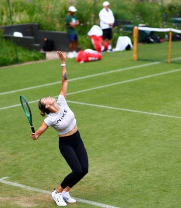 Aryna Sabalenka during practice. Wimbledon Tennis Championships, Practice and Previews, The All England Lawn Tennis and Croquet Club, London, UK - 28 Jun 2026London The All England Lawn Tennis and United Kingdom EDITORIAL USE ONLY No use with unauthorised audio, video, data, fixture lists, club league logos or live services. Online in-match use limited to 120 images, no video emulation. No use in betting, games or single club league player publications.  Copyright: xJamesxMarsh Shutterstockx 16957935bn