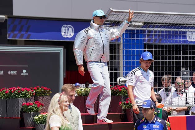 FORMULA ONE AUSTRIAN GRAND PRIX 2026 George Russell 63 (GBR) Mercedes at the Driver s Parade during the Formula 1 Lenovo Austrian Grand Prix 2026, 8th round of the 2026 Formula 1 World Championship, WM, Weltmeisterschaft from 26th-28th June, 2026 at the Red Bull Ring, Spielberg, Austria. Credit: Robbie Hoad Every Second Media Editorial use only. All images are copyright Every Second Media Limited. No images may be reproduced without prior permission. Copyright: xIMAGO EveryxSecondxMediax ESM-2048-0417 RobbiexHoadx xEveryxSecondxMediax