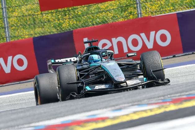 George Russell (Mercedes-AMG Petronas 63), Rennen, Grosser Preis von Oesterreich, Motorsport, Herren, Formel 1, 28.06.2026 Spielberg Steiermark Oesterreich *** George Russell, Mercedes AMG Petronas 63, Race, Austrian Grand Prix, Motorsports, Men, Formula 1, June 28, 2026, Spielberg, Styria, Austria Copyright: xkolbert-press ChristianxKolbertx
