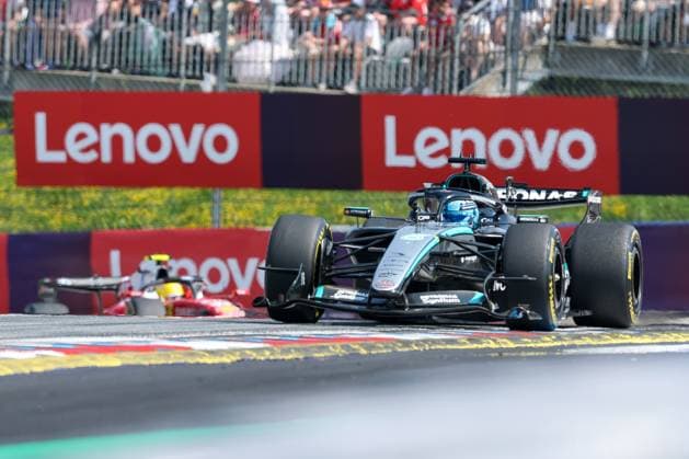 George Russell (Mercedes-AMG Petronas 63), Rennen, Grosser Preis von Oesterreich, Motorsport, Herren, Formel 1, 28.06.2026 Spielberg Steiermark Oesterreich *** George Russell, Mercedes AMG Petronas 63, Race, Austrian Grand Prix, Motorsports, Men, Formula 1, June 28, 2026, Spielberg, Styria, Austria Copyright: xkolbert-press ChristianxKolbertx