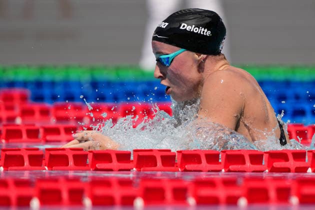Ellie McCartney of Ireland, 200m Breaststroke Women Heats, during the 62nd Settecolli swimming meeting at Stadio del Nuoto in Rome (Italy), June 28, 2026. antoniettaxbaldassarre