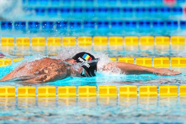 David Popovici of Romania, 200m Freestyle Men Heats, during the 62nd Settecolli swimming meeting at Stadio del Nuoto in Rome (Italy), June 28, 2026. antoniettaxbaldassarre