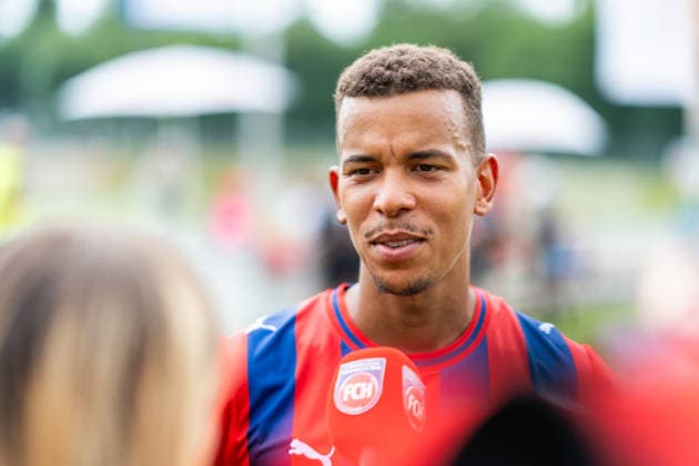 Marcel Costly (FC Heidenheim, 24), 1.FC Heidenheim, Trainingsauftakt, Fußball, 2. Bundesliga, Saison 2026 2027, 28.06.2026, 1.FC Heidenheim, Trikotvorstellung, Fußball, 2. Bundesliga, Saison 2026 2027, 28.06.2026 Heidenheim *** Marcel Costly, FC Heidenheim, 24, 1 FC Heidenheim, start of training, soccer, 2. Bundesliga, 2026–2027 season, June 28, 2026, 1 FC Heidenheim, jersey unveiling, soccer, 2. Bundesliga, 2026–2027 season, June 28, 2026, Heidenheim Copyright: xEibner-Pressefoto MaxxVogelx EP_MVL