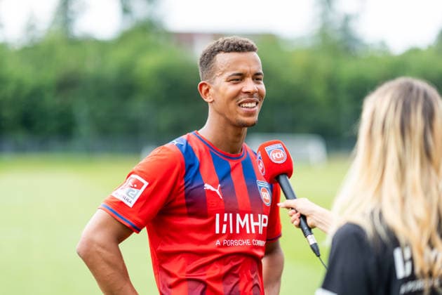 Marcel Costly (FC Heidenheim, 24), 1.FC Heidenheim, Trainingsauftakt, Fußball, 2. Bundesliga, Saison 2026 2027, 28.06.2026, 1.FC Heidenheim, Trikotvorstellung, Fußball, 2. Bundesliga, Saison 2026 2027, 28.06.2026 Heidenheim *** Marcel Costly, FC Heidenheim, 24, 1 FC Heidenheim, start of training, soccer, 2. Bundesliga, 2026–2027 season, June 28, 2026, 1 FC Heidenheim, jersey unveiling, soccer, 2. Bundesliga, 2026–2027 season, June 28, 2026, Heidenheim Copyright: xEibner-Pressefoto MaxxVogelx EP_MVL