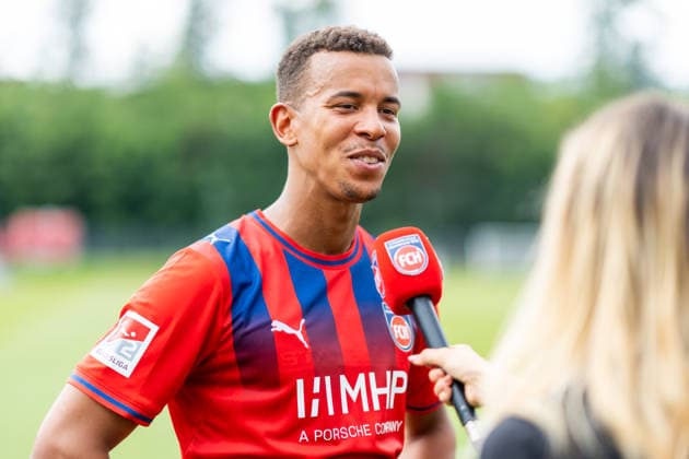 Marcel Costly (FC Heidenheim, 24), 1.FC Heidenheim, Trainingsauftakt, Fußball, 2. Bundesliga, Saison 2026 2027, 28.06.2026, 1.FC Heidenheim, Trikotvorstellung, Fußball, 2. Bundesliga, Saison 2026 2027, 28.06.2026 Heidenheim *** Marcel Costly, FC Heidenheim, 24, 1 FC Heidenheim, start of training, soccer, 2. Bundesliga, 2026–2027 season, June 28, 2026, 1 FC Heidenheim, jersey unveiling, soccer, 2. Bundesliga, 2026–2027 season, June 28, 2026, Heidenheim Copyright: xEibner-Pressefoto MaxxVogelx EP_MVL