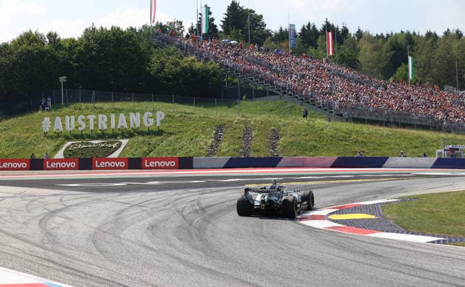 28.06.2026, Red Bull Ring, Spielberg, Formel 1 Großer Preis von Österreich 2026 , im Bild George Russell (GBR), Mercedes-AMG Petronas Formula One Team (Photo by Alessandro Martellotta Hasan Bratic DeFodi Images) - *** June 28, 2026, Red Bull Ring, Spielberg, 2026 Formula 1 Austrian Grand Prix; pictured: George Russell (GBR), Mercedes AMG Petronas Formula One Team. Photo by Alessandro Martellotta, Hasan Bratic, DeFodi Images