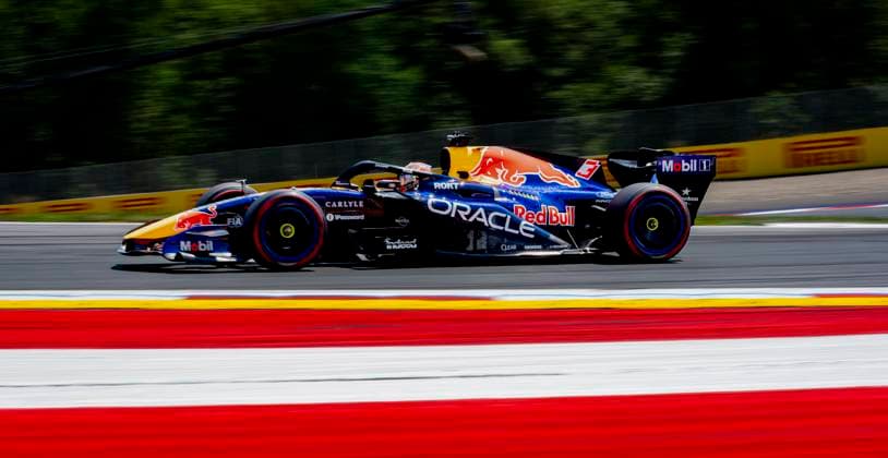 SPIELBERG - Formula 1 driver Max Verstappen of Oracle Red Bull Racing during the Formula 1 Austria at the Red Bull Ring on June 28, 2026 in Spielberg, Austria. (Photo by DeFodi Images) - *** SPIELBERG Formula 1 driver Max Verstappen of Oracle Red Bull Racing during the Formula 1 Austrian Grand Prix at the Red Bull Ring on June 28, 2026, in Spielberg, Austria. Photo by DeFodi Images