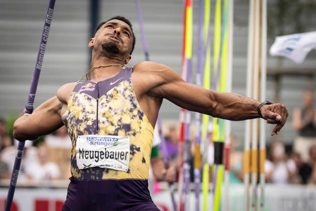 RATINGEN, GERMANY - JUNE 28, 2026 : Leo Neugebauer (GER Germany) competing in the decathlon’s javelin throw Multisport Event at Stadion Ratingen on June 28, 2026 in Ratingen, Germany. Nordrhein-Westfalen Germany Copyright: xAxelxKohringx