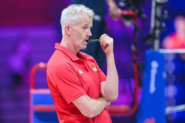 Gliwice 28.06.2026. Volleyball Men s Volleyball Nations League season 2026 match between China and Germany in Gliwice, Poland. --- Siatkowka Liga Narodow sezon 2026 mecz: Chiny - Niemcy. Persons shown: Vital Heynen Fot. Antoni Dec Arena Akcji NEWSPIX.PL --- newspix.pl 