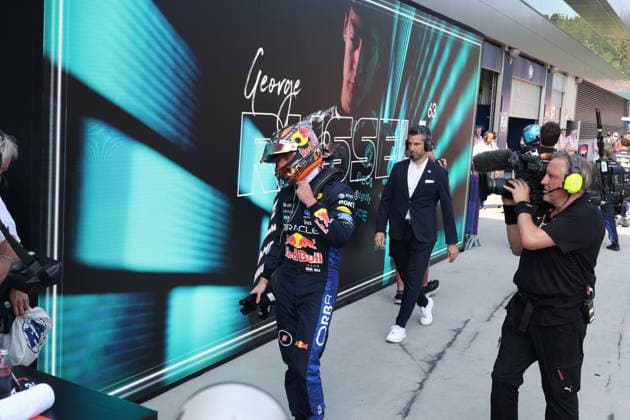 28.06.2026, Red Bull Ring, Spielberg, Formel 1 Großer Preis von Österreich 2026 , im Bild Zweiter Platz für Max Verstappen (NLD), Oracle Red Bull Racing (Photo by Alessandro Martellotta Hasan Bratic DeFodi Images) - *** June 28, 2026, Red Bull Ring, Spielberg, 2026 Formula 1 Austrian Grand Prix; pictured: Max Verstappen (NLD) in second place, Oracle Red Bull Racing. Photo by Alessandro Martellotta, Hasan Bratic, DeFodi Images