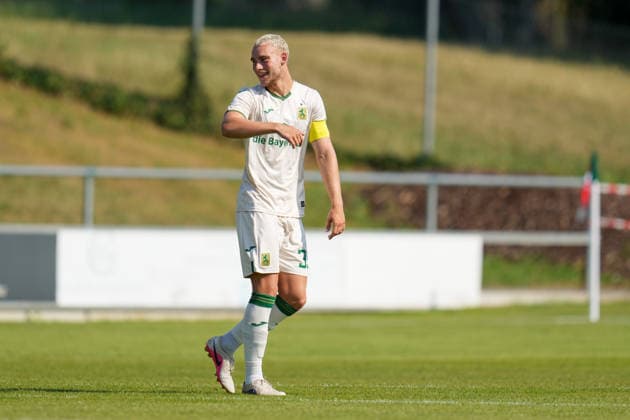 Fußball - Herren - Testspiel - Saison 2026 2027 - 28.06.2026 - FC Schwaig - TSV 1860 Muenchen Lasse Faßmann von TSV 1860 München reagiert auf das Geschehen Oberding NGL Arena Bayern Deutschland *** Men s Soccer Friendly Match, 2026–2027 Season, June 28, 2026: FC Schwaig vs. TSV 1860 Munich. Lasse Faßmann of TSV 1860 Munich reacts to the action at the Oberding NGL Arena in Bavaria, Germany