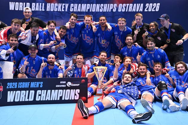 The Men s World Ball Hockey Championship Final: Czech Republic vs. USA, Ostravar Arena, Ostrava, June 28, 2026. The USA was the winning team. (CTKxPhoto JaroslavxOzana) CTKPhotoP2026062805649  CTKPhotoP2026062805649