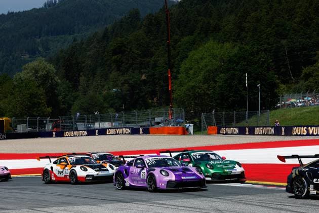 Start, 22 Dirk Schouten (NLD, Looping by CarTech), 16 Paul Cauhaupe (FRA, Martinet by Almeras), 27 Matheus Ferreira (BRA, Team GP Elite), Porsche Mobil 1 Supercup at Red Bull Ring on June 28, 2026 in Spielberg, Austria. (Photo by HOCH ZWEI) Spielberg Austria *** Start, 22 Dirk Schouten NLD, Looping by CarTech, 16 Paul Cauhaupe FRA, Martinet by Almeras, 27 Matheus Ferreira BRA, Team GP Elite, Porsche Mobil 1 Supercup at the Red Bull Ring on June 28, 2026, in Spielberg, Austria. Photo by HOCH ZWEI, Spielberg, Austria