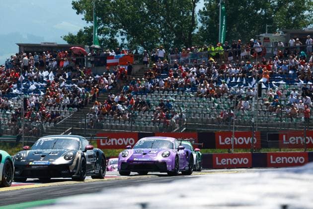 11 Chester Kieffer (LUX, Schumacher CLRT), 22 Dirk Schouten (NLD, Looping by CarTech), Porsche Mobil 1 Supercup at Red Bull Ring on June 28, 2026 in Spielberg, Austria. (Photo by HOCH ZWEI) Spielberg Austria *** 11 Chester Kieffer (LUX), Schumacher (CLRT), 22 Dirk Schouten (NLD), Looping by CarTech, Porsche Mobil 1 Supercup at the Red Bull Ring on June 28, 2026, in Spielberg, Austria. Photo by HOCH ZWEI, Spielberg, Austria
