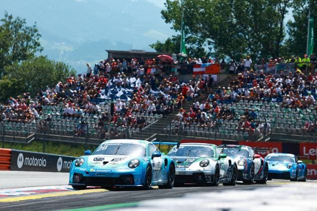 28 Aldo Festante (ITA, Target), 24 Jonas Greif (DEU, GP Elite), Porsche Mobil 1 Supercup at Red Bull Ring on June 28, 2026 in Spielberg, Austria. (Photo by HOCH ZWEI) Spielberg Austria *** 28 Aldo Festante (ITA), Target; 24 Jonas Greif (DEU), GP Elite; Porsche Mobil 1 Supercup at the Red Bull Ring on June 28, 2026, in Spielberg, Austria. Photo by HOCH ZWEI, Spielberg, Austria