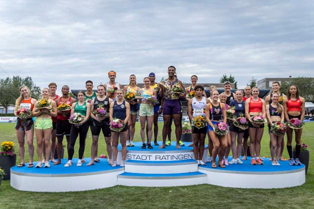 RATINGEN, GERMANY - JUNE 28, 2026 : The competitors of the Multisport Event at Stadion Ratingen on June 28, 2026 in Ratingen, Germany. Nordrhein-Westfalen Germany Copyright: xLeahxKohringx