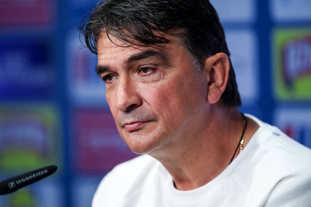 Croatia press conference, PK, Pressekonferenz - FIFA World Cup, WM, Weltmeisterschaft, Fussball 2026 Head Coach of Croatia Zlatko Dalic speaks on a press conference of Croatian national football team at training centre at Episcopal High School on June 28, 2026 in Alexandria, Virginia.  IgorxKralj PIXSELL