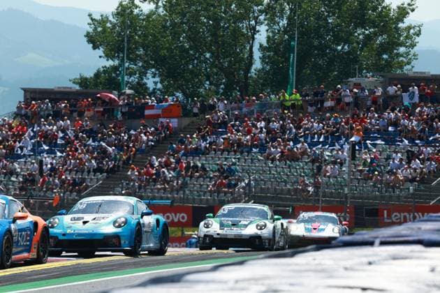 28 Aldo Festante (ITA, Target), 24 Jonas Greif (DEU, GP Elite), Porsche Mobil 1 Supercup at Red Bull Ring on June 28, 2026 in Spielberg, Austria. (Photo by HOCH ZWEI) Spielberg Austria *** 28 Aldo Festante (ITA), Target; 24 Jonas Greif (DEU), GP Elite; Porsche Mobil 1 Supercup at the Red Bull Ring on June 28, 2026, in Spielberg, Austria. Photo by HOCH ZWEI, Spielberg, Austria