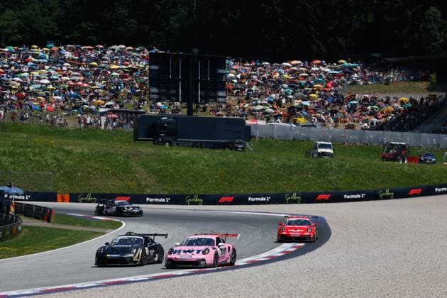 12 Flynt Schuring (NLD, Schumacher CLRT), 2 Marcus Amand (FIN, BWT Lechner Racing), Porsche Mobil 1 Supercup at Red Bull Ring on June 28, 2026 in Spielberg, Austria. (Photo by HOCH ZWEI) Spielberg Austria *** 12 Flynt Schuring NLD, Schumacher CLRT, 2 Marcus Amand FIN, BWT Lechner Racing, Porsche Mobil 1 Supercup at the Red Bull Ring on June 28, 2026, in Spielberg, Austria. Photo by HOCH ZWEI, Spielberg, Austria