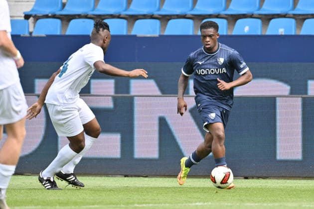 Samuel Bamba (VfL Bochum), re. 28.06.2026, Fussball 2. Bundesliga, Saison 2026 2027, Testspiel, VfL Bochum - Vonovia Allstars Bochum Vonovia Ruhrstadion Nordrhein Westfalen Deutschland *** Samuel Bamba, VfL Bochum, June 28, 2026, Soccer, 2. Bundesliga, 2026–2027 season, Friendly Match, VfL Bochum vs. Vonovia Allstars, Bochum, Vonovia Ruhrstadion, North Rhine-Westphalia, Germany Team2