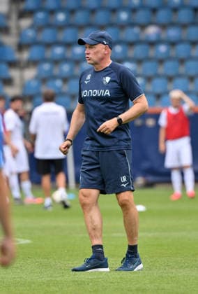 Trainer Uwe Rösler (VfL Bochum) 28.06.2026, Fussball 2. Bundesliga, Saison 2026 2027, Testspiel, VfL Bochum - Vonovia Allstars Bochum Vonovia Ruhrstadion Nordrhein Westfalen Deutschland *** Coach Uwe Rösler, VfL Bochum, June 28, 2026; Soccer, 2. Bundesliga, 2026–2027 season; Friendly match; VfL Bochum vs. Vonovia Allstars, Bochum, Vonovia Ruhrstadion, North Rhine-Westphalia, Germany Team2