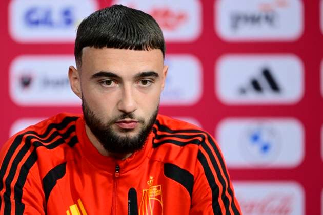 Belgian national football team - FIFA World Cup, WM, Weltmeisterschaft, Fussball 2026 - media activities 28 06 2026 RENTON, UNITED STATES OF AMERICA - JUNE 28 : Debast Zeno defender of Belgium pictured during a press conference, PK, Pressekonferenz at the training grounds of the Belgian national football team during the 2026 FIFA World Cup on June 28, 2026 in Renton, United States of America, 28 06 2026 Renton United States of America  Copyright: xJanxDexMeuleneirx