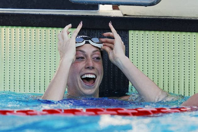 Gretchen Walsh from USA sets the world record in the 50m freestyle at the 62 th Trofeo Settecolli at Foro Italico in Rome, Italy Sunday, June 28, 2026. - swimming .  Copyright: xGianxMattiaxD Alberto LaPressex