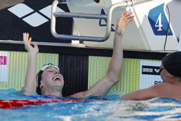 Gretchen Walsh from USA sets the world record in the 50m freestyle at the 62 th Trofeo Settecolli at Foro Italico in Rome, Italy Sunday, June 28, 2026. - swimming .  Copyright: xGianxMattiaxD Alberto LaPressex