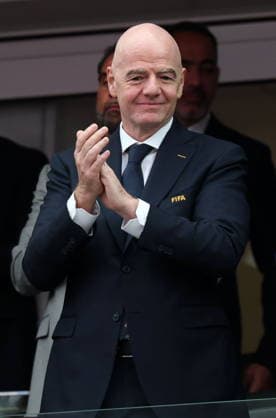 RECORD DATE NOT STATED FIFA World Cup, WM, Weltmeisterschaft, Fussball 2026 - Round of 32 - South Africa vs Canada FIFA President Gianni Infantino pictured prior the FIFA World Cup 2026 Round of 32 match South Africa against Canada, in Los Angeles, USA, 28 June 2026. LOS ANGELES United States  Copyright: xCHRISTOPERxTORRESx