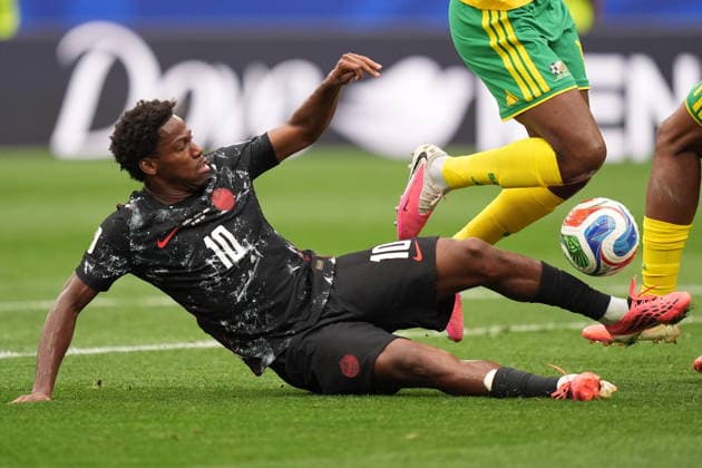 FIFA World Cup, WM, Weltmeisterschaft, Fussball 2026 - Round of 32 - South Africa vs Canada Jonathan David of Canada in action during the FIFA World Cup 2026 Round of 32 match South Africa against Canada, in Los Angeles, USA, 28 June 2026. LOS ANGELES United States  Copyright: xSCOTTxSTRAZZANTEx