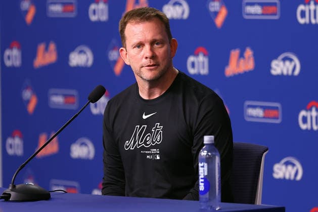MLB, Baseball Herren, USA New York Mets Press Conferences New York Mets manager Andy Green speaks to the media during a press conference, PK, Pressekonferenz on Opening Day at Citi Field in Corona, New York, on June 28, 2026. Flushing United States  Copyright: xGordonxDonovanx originalFilename:donovan-mlbphila260628_npiTd.jpg