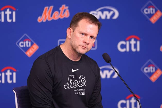 MLB, Baseball Herren, USA New York Mets Press Conferences New York Mets manager Andy Green speaks to the media during a press conference, PK, Pressekonferenz on Opening Day at Citi Field in Corona, New York, on June 28, 2026. Flushing United States  Copyright: xGordonxDonovanx originalFilename:donovan-mlbphila260628_npJr4.jpg