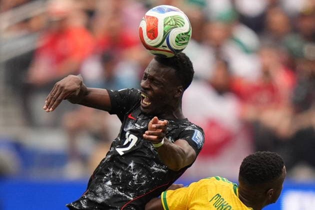 FIFA World Cup, WM, Weltmeisterschaft, Fussball 2026 - Round of 32 - South Africa vs Canada Tani Oluwaseyi of Canada in action during the FIFA World Cup 2026 Round of 32 match South Africa against Canada, in Los Angeles, USA, 28 June 2026. LOS ANGELES United States  Copyright: xSCOTTxSTRAZZANTEx