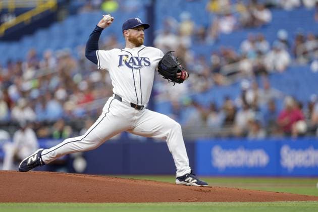 June 28, 2026, St. Petersburg, Florida, USA: Tampa Bay Rays pitcher Drew Rasmussen (57) pitches against the Arizona Diamondbacks during the first inning on Sunday, June 28, 2026 in St. Petersburg. St. Petersburg USA - ZUMAs70_ 0860238216st Copyright: xLuisxSantanax