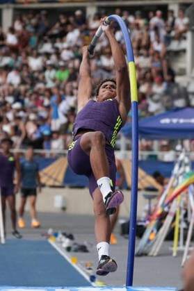 June 28, 2026, Paris, Å½Le-De-France, France: Zackaria Dia of France attempts a vault during the men s pole vault final at the Wanda Diamond League Meeting de Paris at Stade Charlo ty. Paris France - ZUMAh209 20260628_zsp_h209_013 Copyright: xAlixHabibx