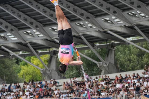June 28, 2026, Paris, Å½Le-De-France, France: Kurtis Marschall of Australia runs down the runway during the men s pole vault final at the Wanda Diamond League Meeting de Paris at Stade Charlo ty. Paris France - ZUMAh209 20260628_zsp_h209_015 Copyright: xAlixHabibx