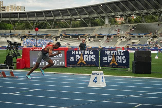 June 28, 2026, Paris, Å½Le-De-France, France: Athletes compete as the opening races get underway during the Wanda Diamond League Meeting de Paris at Stade Charlo ty. Paris France - ZUMAh209 20260628_zsp_h209_024 Copyright: xAlixHabibx