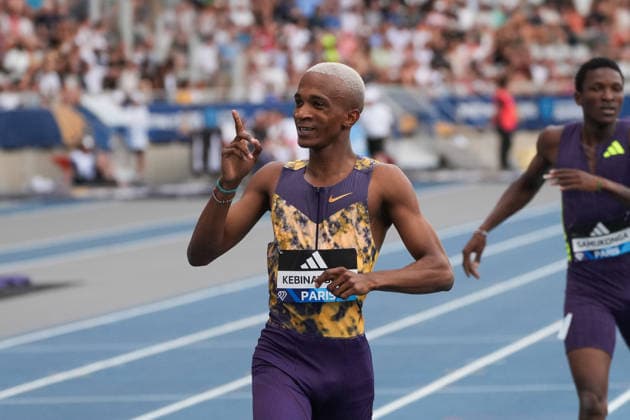 June 28, 2026, Paris, Å½Le-De-France, France: Busang Collen Kebinatshipi of Botswana celebrates after winning the men s 400m final during the Wanda Diamond League Meeting de Paris at Stade Charlo ty. Paris France - ZUMAh209 20260628_zsp_h209_031 Copyright: xAlixHabibx